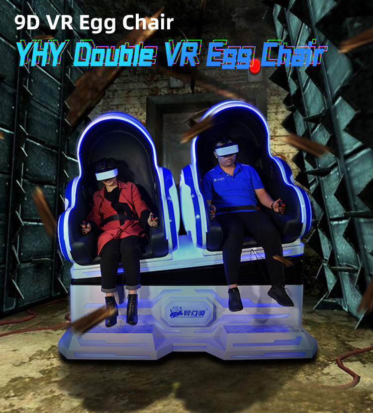 Розовый освещая имитатор кино мест 9D VR стула 2 яйца VR