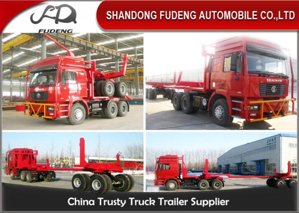 3 Axle Logging Heavy Equipment Trailers For Forest Timber Transportation
