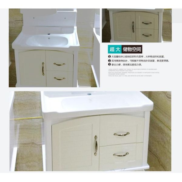 80 X48/cm PVC bathroom cabinet / wall cabinet / hung cabinet / white color for bathroom