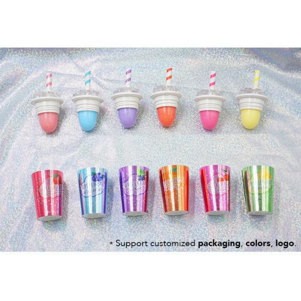 BSCI GMPC Certified Childrens Glitter Lip Balm Natural Lip Balm 7g Dazzle Color