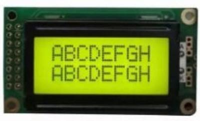 1.6 Inch Standard 0802 Character LCD Display Monochrome COB LCD Module