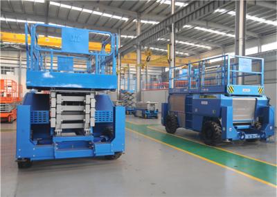 GTJZ1412HD Hydraulic Scissor Lift Platform 2 Max Occopancy Excellent Mobility