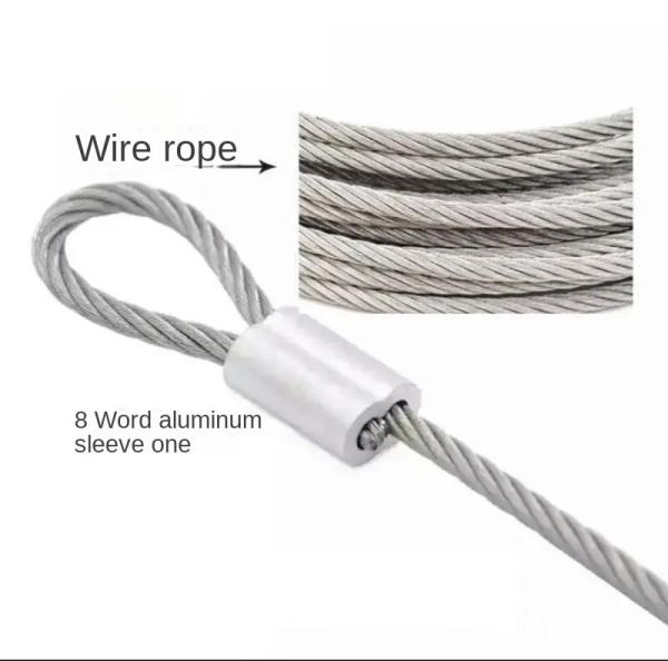 Cable en acier à remorquer en PVC 6 mm