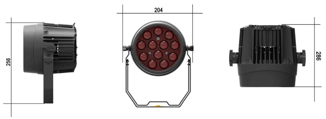 12x10W Мощные диско лампы DMX 512 Звукоактивированные светодиодные лампы