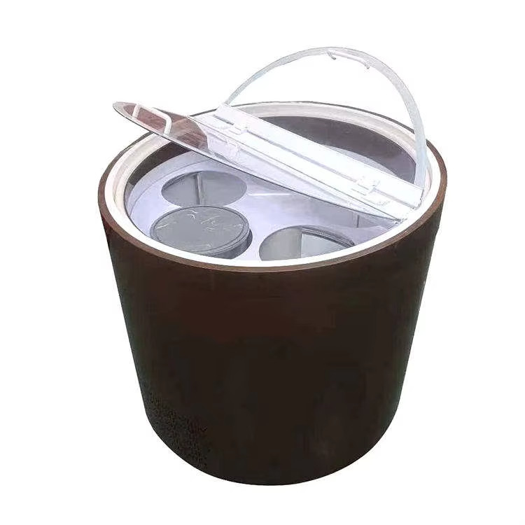Ice Cream Display Large Capacity Rotating Display Cabinet Multifunction Circular Display Cabinet