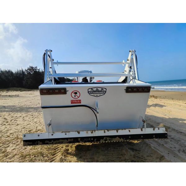 HANDSOMER 2500 Tractor Towable Beach Cleaner | 2.5m Hydraulic Sand Sifter For Stone & Coral Removal