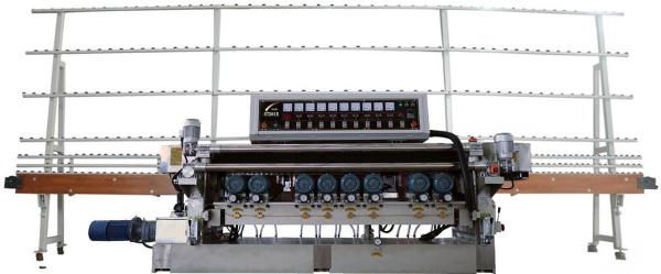 Máquina de revestimento de vidro de borda recta com motores de tipo 9 vertical durável para vidro de 3-12 mm