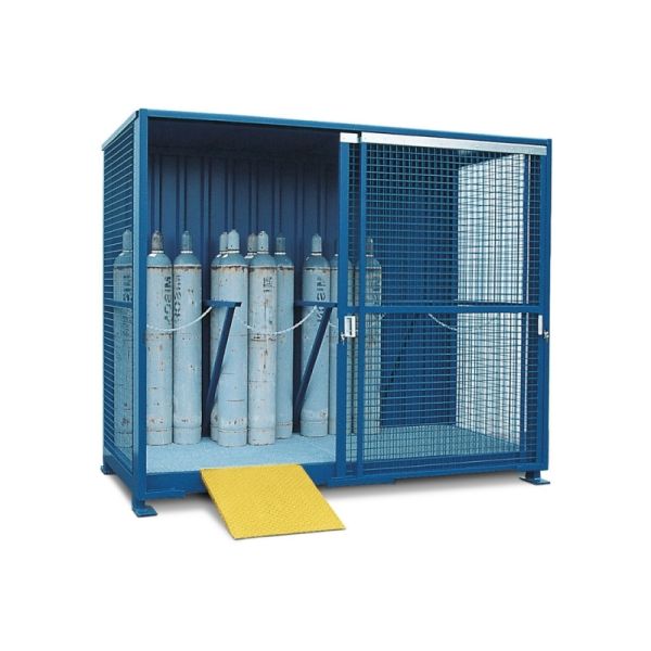 Industrial Security Gas Cylinder Storage Cage Weather Resistance