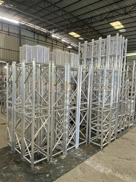 Silver Aluminum Layer Truss Aluminum DJ Lighting Truss For Outdoor Concerts
