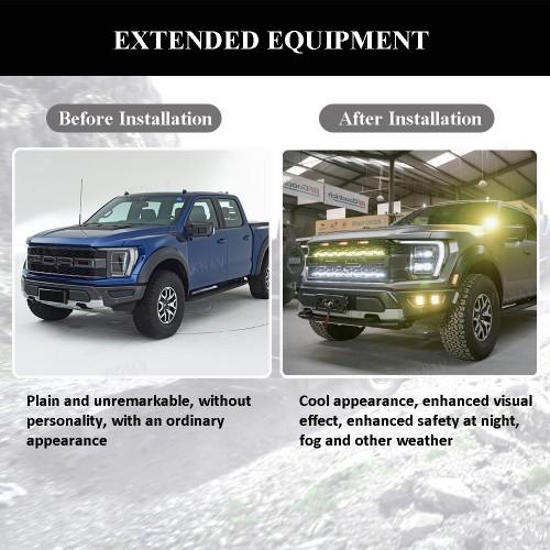 2021-2024年のヴィクナブ フォード ラプター F150 MP コンセプト トラック フェンダー フラア ABS プラスチック