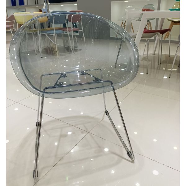 45cm 75cm Clear Acrylic Dining Chairs PC  Polycarbonate