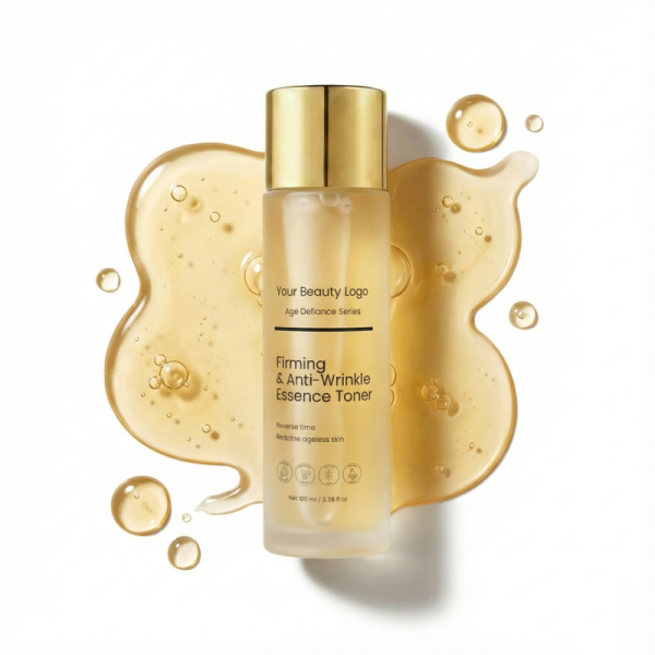 OEM ODM brand firming anti wrinkle essence toner, containing retinol peptide, suitable for mature skin, can smooth fine lines and brighten skin tone