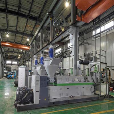 Lvdao High Efficiency PP PE Film Woven Bags Waste Plastic HDPE LDPE Bag Recycling Pelletizing  Making Granules Machine