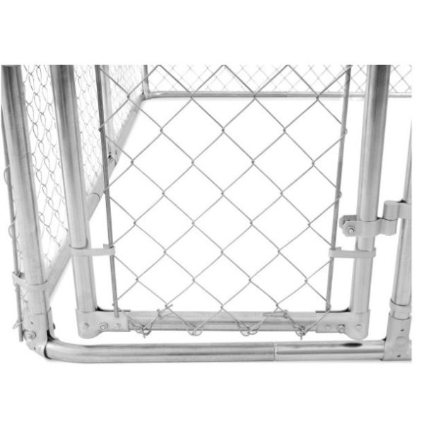 4x2.3x1.82M Thick Hot Galvanized Fence Big Dog Kennel/Metal Run/Pet house/Outdoor Exercise Cage