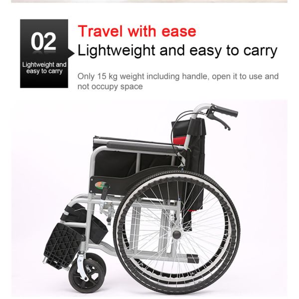 Lightweight Travel Drive Medical Wheelchairs With Bedpan / Dining Table