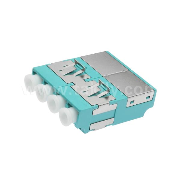 Adaptateur à fibre optique LC quadruple APC UPC Multimode sans bride