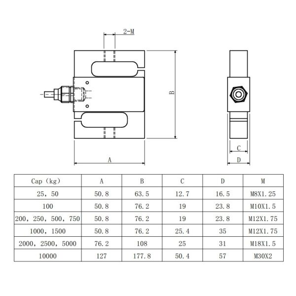25-500kg s сформировало ячейку загрузки, легированную сталь ячейки загрузки 0.75-10 тонн
