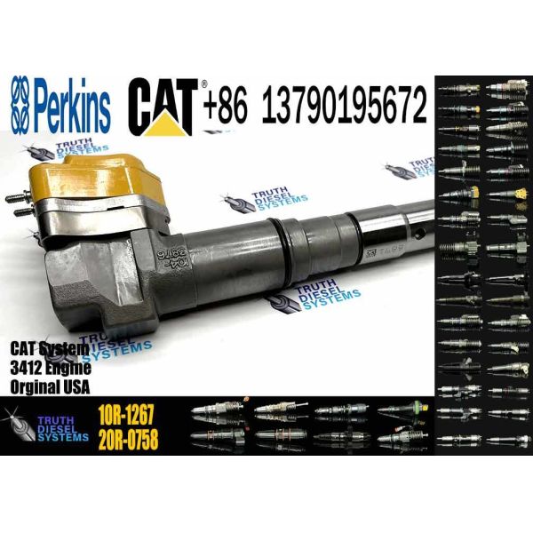 Inyector de combustible diésel 232-1171 10R-1267 para motor Caterpillar 3412E 631D 633D 631G 639D 637D Tractor de ruedas 773E Camión 988F II