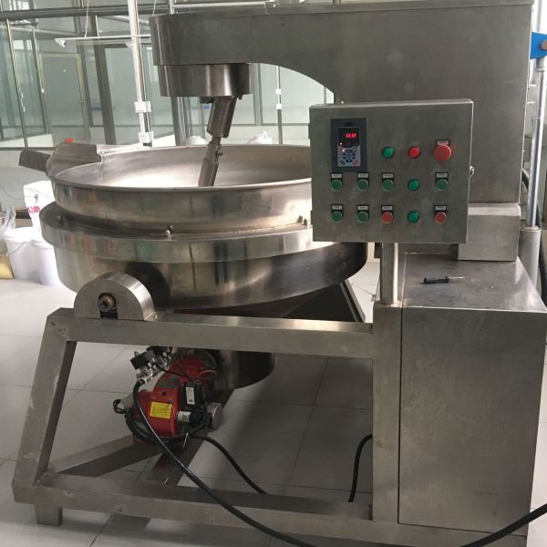 Jacketed Steam Kettle Food Cooking Mixer Machine Easy Operate Cooking Equipment for Red