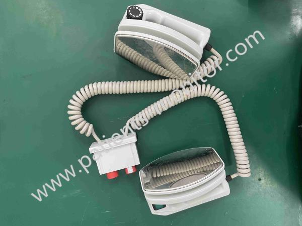Schiller Defigard 5000 DG5000 Defibrilador Paddle com cabo e módulo adaptador para os diferentes elétrodos