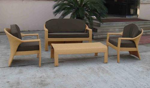 European Style Hand-Woven Outdoor Rattan Furniture Sofa Chair
