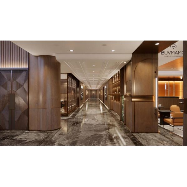 Elegant Luxurious  Hotel Furniture Living Spaces Solid Wood Frame Furniture