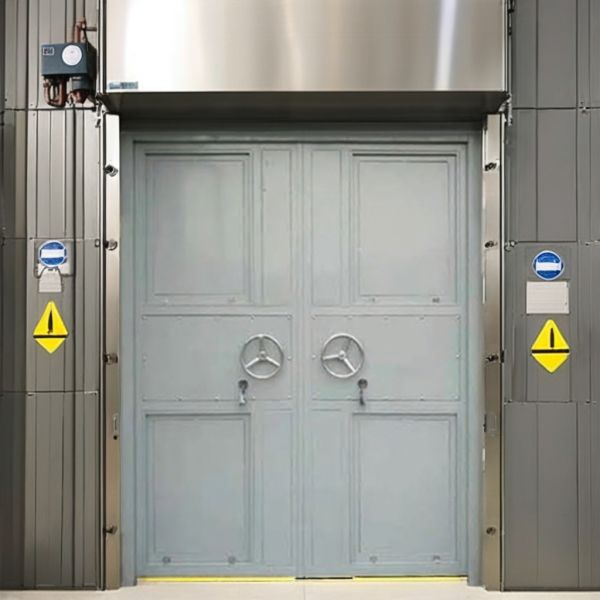 Intelligent Anti Theft Explosion Proof Door Rectangular Steel Frame Bank Vault Door
