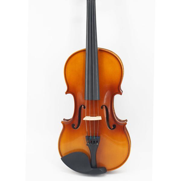China high gloss cheap student violin for sale The head is made of tiger maple   [Accessories Material] Ebony