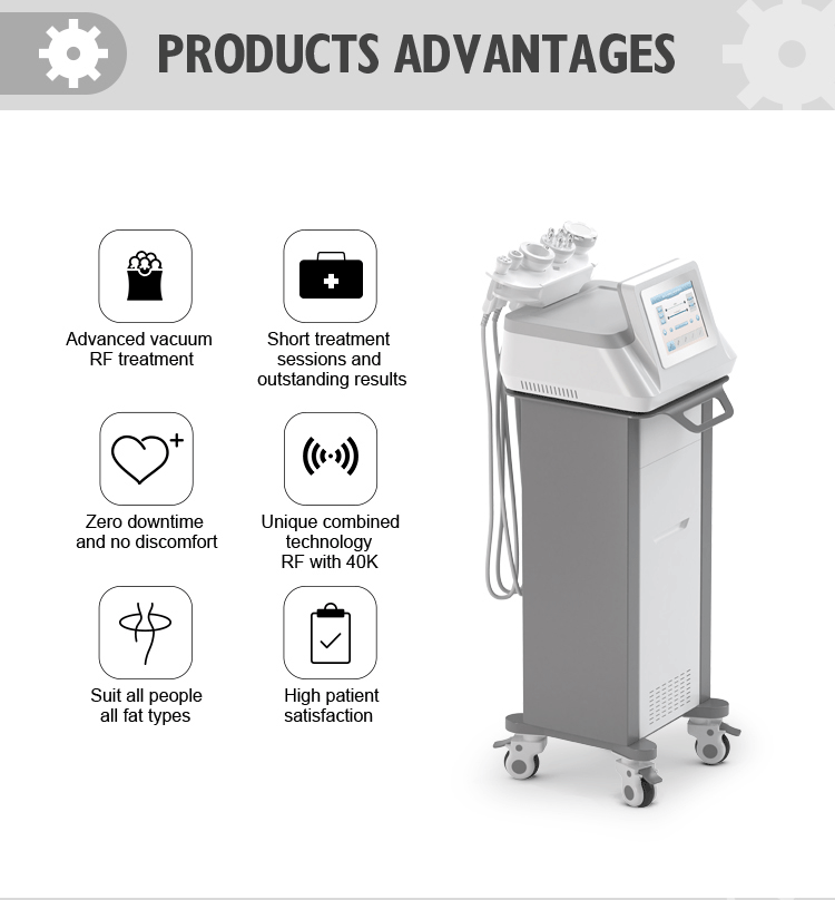 Máquina gorda da cavitação da máquina 800W 40k do corpo do vácuo do RF da cavitação do VAC