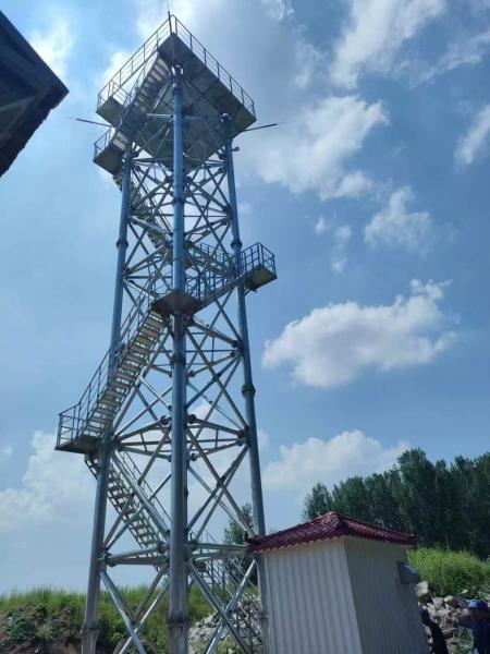 Cheap Price Fire Station Training Angle Lattice Steel Watchtower Observation Tower