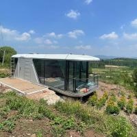 8.5m Galvanized Steel Capsule House Customized Prefab Mobile Room