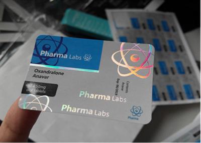 A garrafa de comprimido feita sob encomenda oral de Oxandrolone Anavar etiqueta 100 * 32mm anti - impressão falsificada