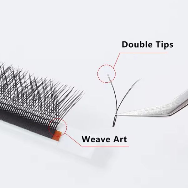Makeup Eyelashes 8-14mm Mixed Rapid Volume Lash Extensions Cc/D/Dd Curl 0.10 3D 5D Yy Automatic Blooming Flower Lashes Individual Lashes