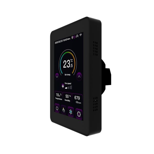 Touch Screen Smart Wifi Thermostat With Temperature Humidity CO2 Monitor