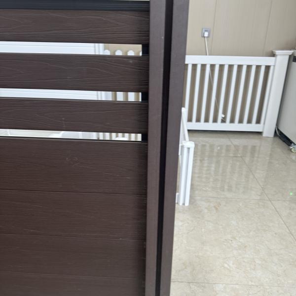 Modern WPC Fence Panel Easy To Install With Interlocking System