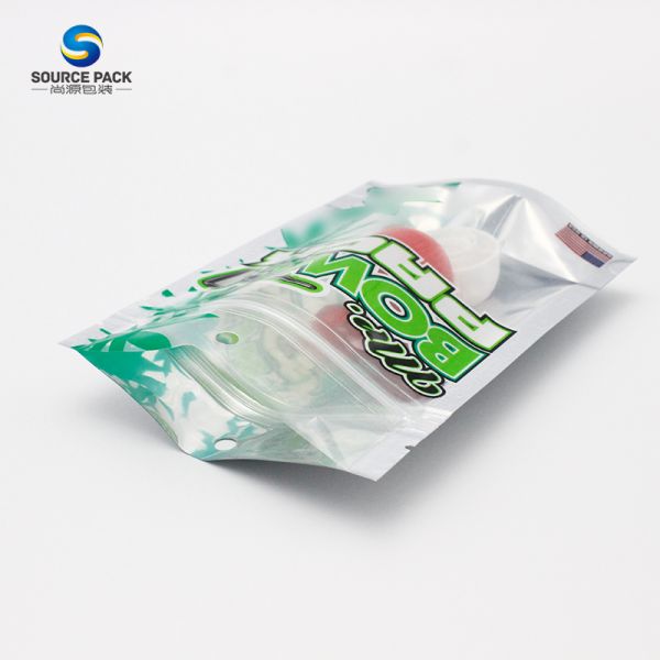 Gummy 3.5g Weed Mylar Ziplock Stand Up Bags With Soft Touch