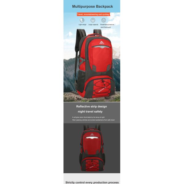 40L 60L 80L Waterproof Hiking Backpack ISO Lightweight Camping Backpack