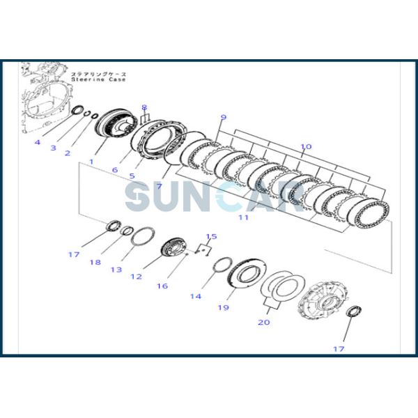 103-15-29210 кольцо KOMATSU 1031529210 уплотнений разделяет части набора обслуживания