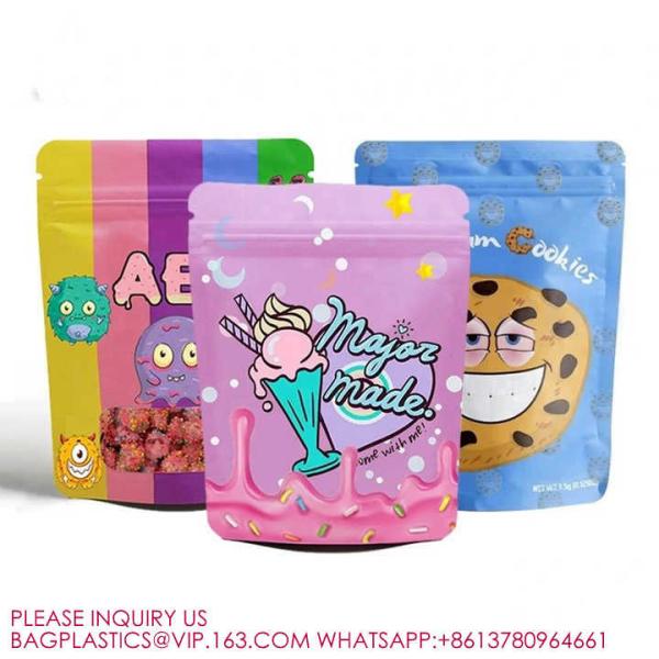 Snack Plastic Packaging Stand-Up Pouch Seal Zipper Food Bag With Tear Aluminum Foil Bag