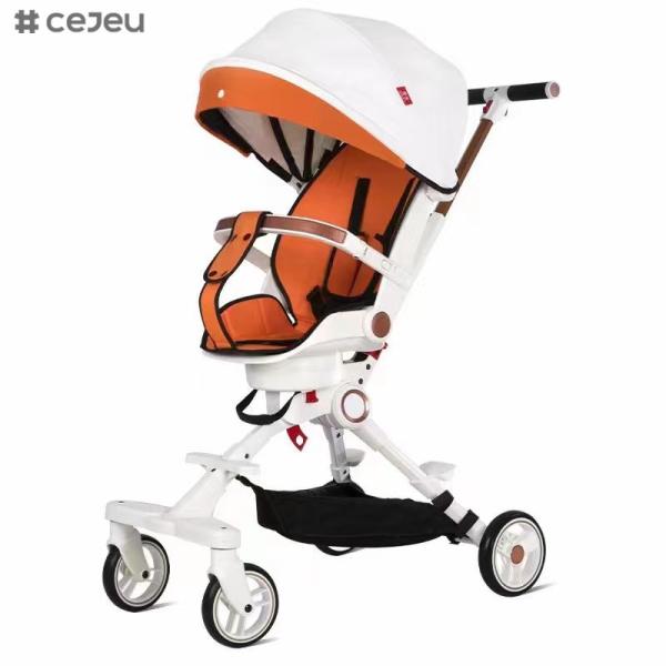 Pushchair/carrinho de criança (nascimento a 3 anos aproximadamente, 0-15 quilogramas), peso leve com o freio compacto da suspensão da roda de FoldFour