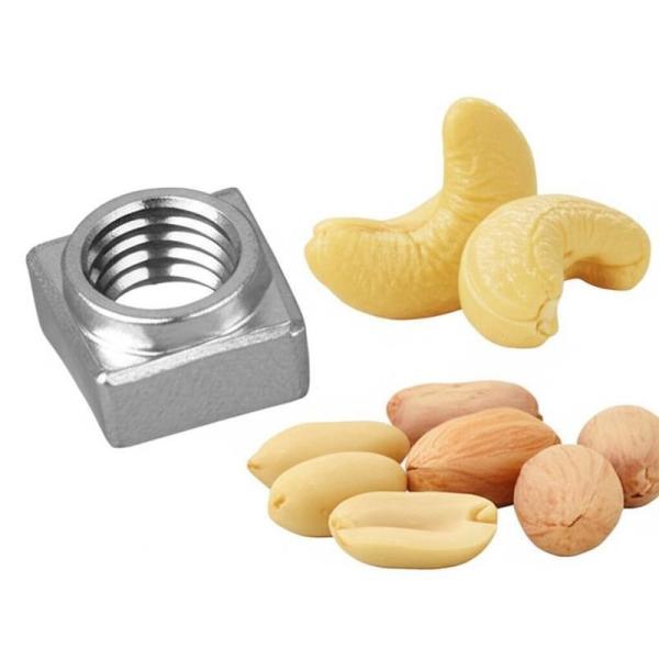 no estándar de carbono zinc revestido de cuadrados knuckle rivet cracker soldado máquina de anacardos cacahuetes