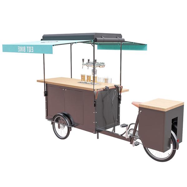 Carro a favor do meio ambiente da bicicleta da cerveja para o negócio da bebida da rua