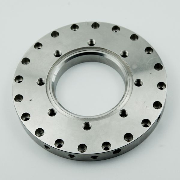 Подгонянный ультра подвергать механической обработке CNC диска фланца частей глубокого вакуума нержавеющий