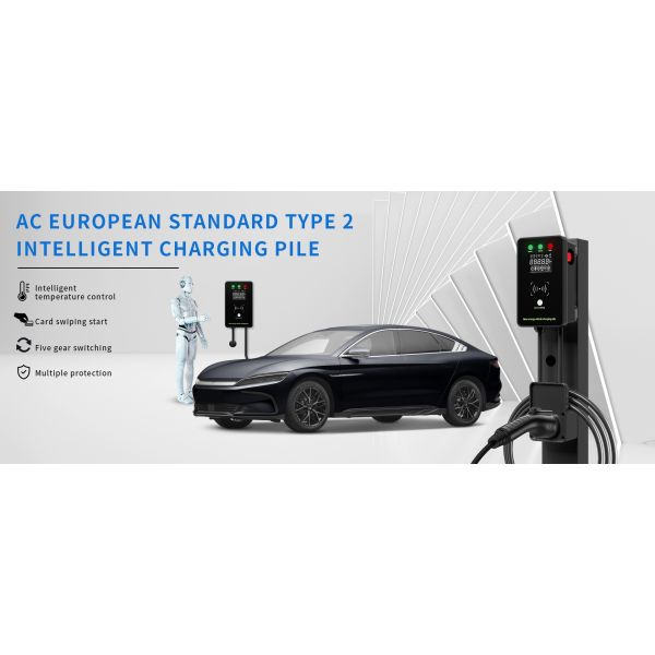 32a 7kw Home Ev Charger Cable 19.6ft Type 2 Ev Charging Station Wallbox