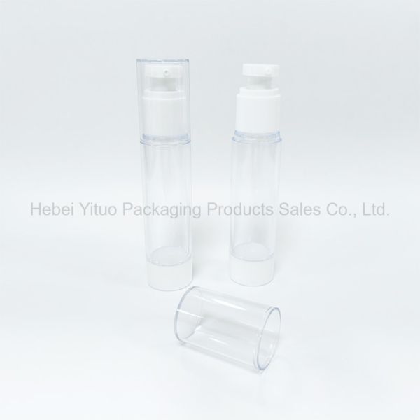100ml Plastic Lotion Bottle Transparent Customized Logo