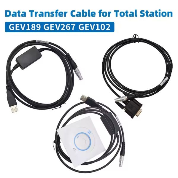 GEV189 GEV267 GEV102 Leicaa トータルステーション用のデータ転送ケーブル 5ピンUSBからコンピュータ