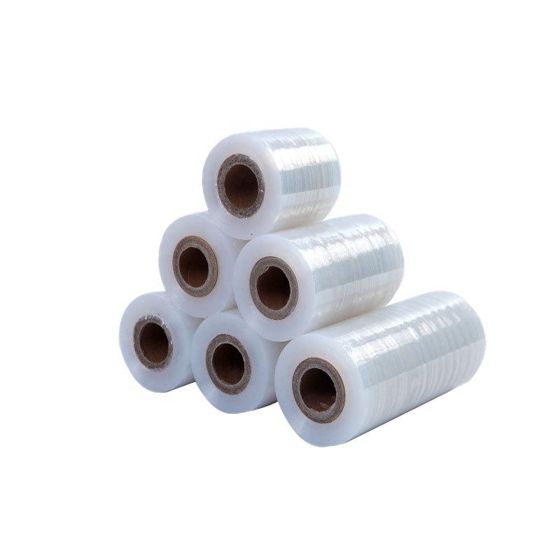 Premium High Elastic Tear Resistant LLDPE Transparent Protective Hand Stretch Film Rolls for Pallet Logistics Industrial Packing