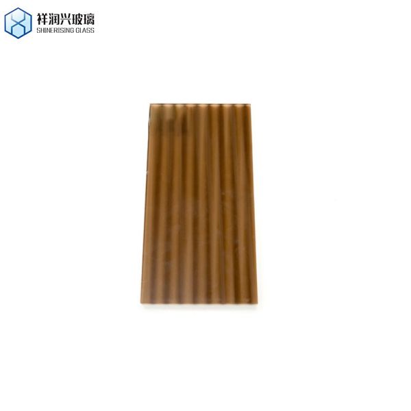 Brown Patterned Glass Shinerising 3mm 5mm 1830*2440new Technology Style Glass Embossed Glass