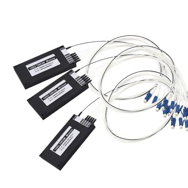 100GHz 1×5 DWDM Mux/Demux AWG 40 Channel C-Band with LC/UPC Single Fiber Plastic ABS Box Module