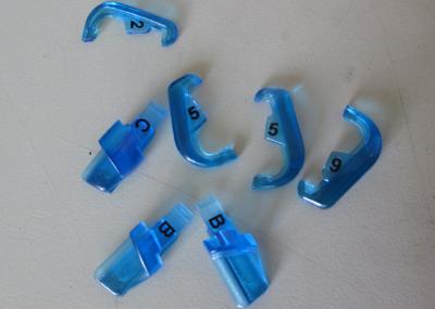 Precision Plastic Injection Moulding For Gloss Finish Translucent Blue Medical Products Lugs
